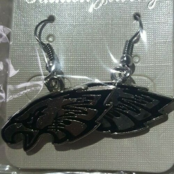 Philadelphia Eagles NFL Fashion Dangle Earrings NEW - Picture 1 of 4